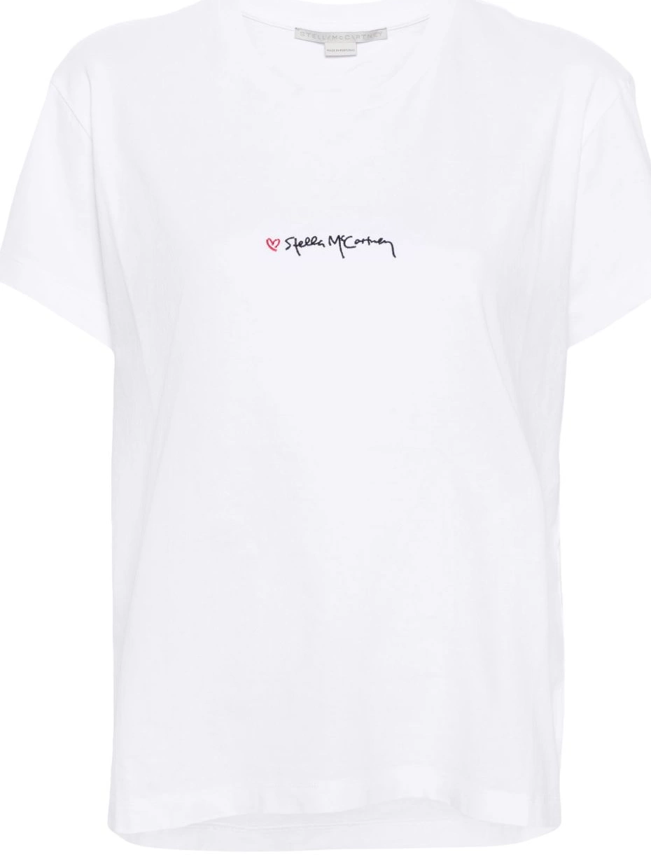 Cheap McCartney Women T-shirt cotton Stella logo-embroidered 0720